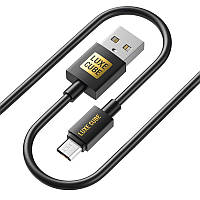 Кабель Luxe Cube USB-microUSB, 3А, 2м, черный (8886888698483) MN, код: 6713467