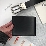 Чоловічий подарунковий набір Calvin Klein ремінь і гаманець, фото 4