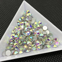 Стрази клейові холодної фіксації. Premium Crystal AB SS10 Non-hot Fix 100 шт.