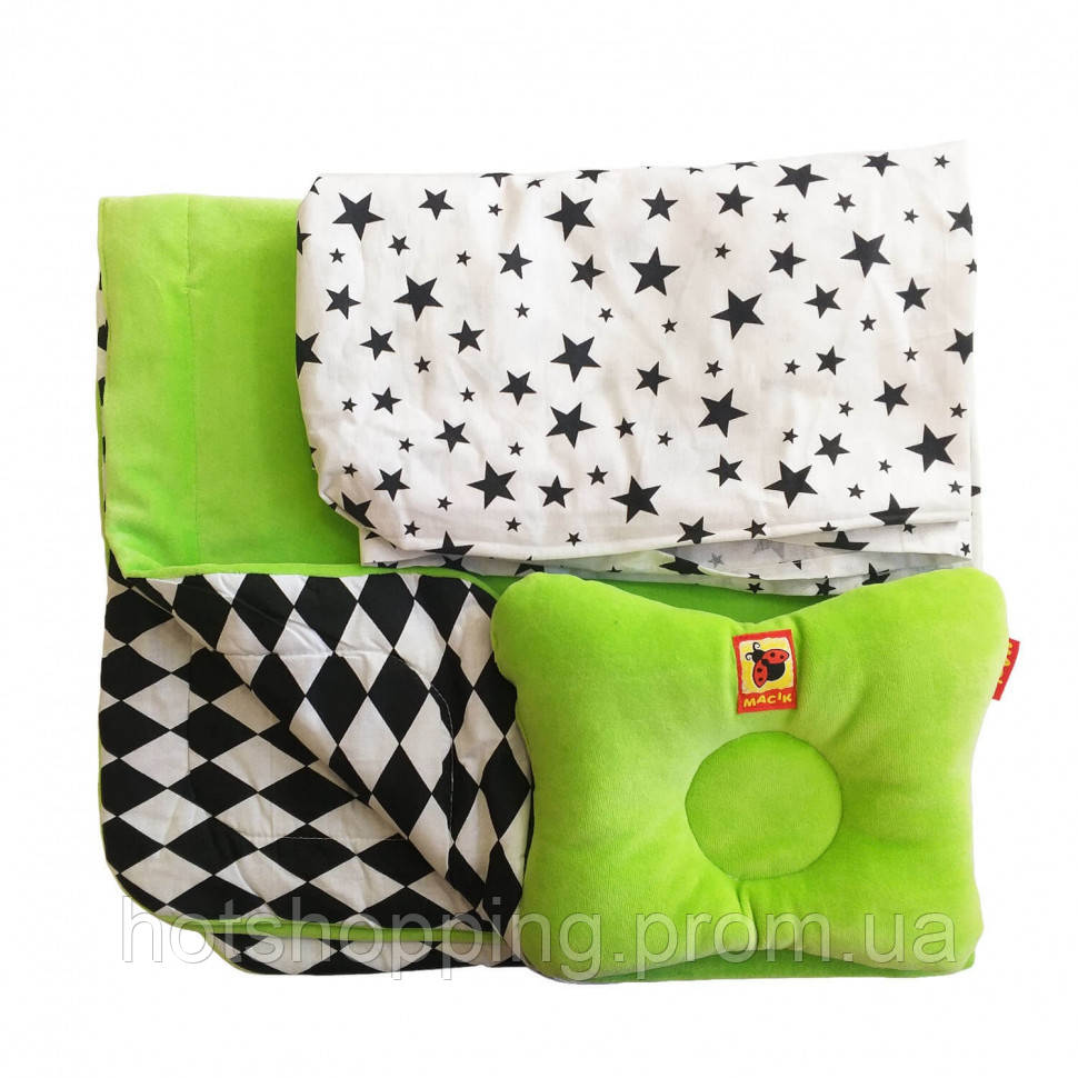 Дитячий постільний комплект Bed Set Newborn МС 110512-08 подушка + ковдра + простирадло ht - фото 2 - id-p2145677693