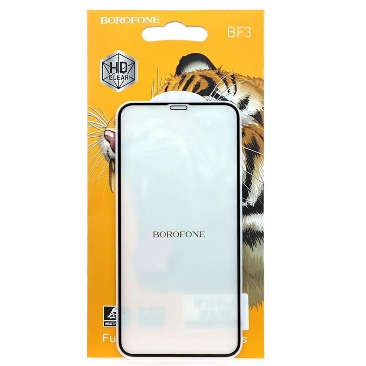 Захисне скло BOROFONE iPhone Xr, 11 (6.1) BF3 Full screen printing tem list