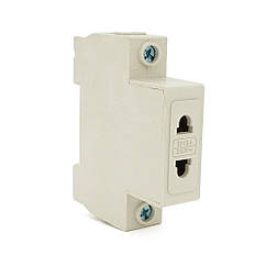 DR Модульна розетка Chenf universal на DIN-рейку, 250V/10-16A, Box