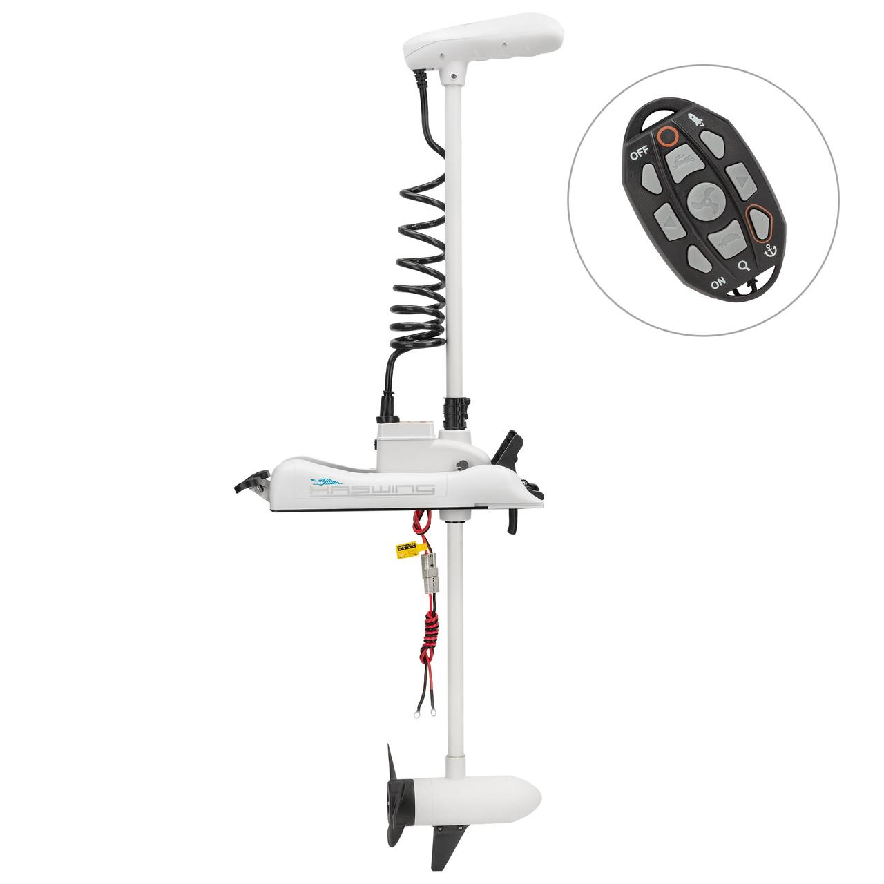 Електромотор GPS якір Haswing Cayman B 55 Lbs ( кнопка якоря на пульті)