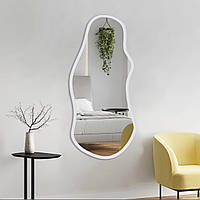 Зеркало настенное 130х60 см ассиметричное. Зеркала для прихожей, гостиной, ванной комнаты, дома