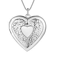 Жіночі кулони серця підвіски. Медальйон на шию на подарунок. Підвіски на подарунок. Підвіска на шию, фото 8