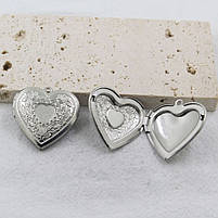 Жіночі кулони серця підвіски. Медальйон на шию на подарунок. Підвіски на подарунок. Підвіска на шию, фото 7