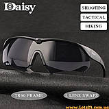 Daisy Crossbow X тактичні окуляри для військових балістичні окуляри зі змінними лінзами на гумці протиослкові для стрільби для ЗСУ, фото 7