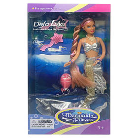 Лялька DEFA 20983 русалка Сріблястий, Toyman