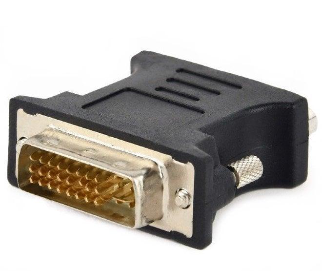 Перехідник DVI-I (M) - VGA (F) Cablexpert A-DVI-VGA-BK чорний