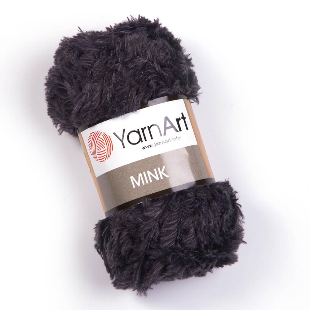 Пряжа YarnArt Mink, імітація хутра, колір 336, антрацит
