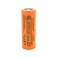 DR Аккумулятор 26700 Li-Ion LiitoKala Lii-52S, 5000mah 5100-5200mah , 10A, 3.7V (2.75-4.2V), Orange, 2 шт в