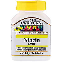 Ниацин 21st Century Niacin 100 mg 110 Tabs ZZ, код: 7517392