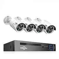 Уличный комплект видеонаблюдения на 4 камеры с регистратором DVR KIT 7004/Набор камер видеонаблюдения Roven
