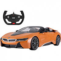 Машинка на пульте управления BMW i8 Roadster Rastar 95560(Orange) оранжевый, 1:14, Land of Toys