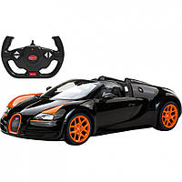 Машинка на пульте управления Bugatti Grand Sport Vitesse Rastar 70460(Black) черный, 1:14, Land of Toys