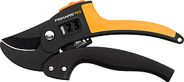 Контактний секатор із храповим механізмом Fiskars PowerStep P83 111670 (1000575) ZZ, код: 8180032