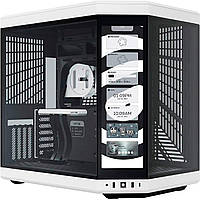 Корпус Hyte Y70 TOUCH Black-White, Mid-Tower / ATX, Micro-ATX и Mini-ITX PC Case with PCIE 4.0 cable included