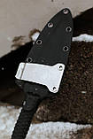 Тактичний та бойовий кинджал «Акінак #1» з піхвами з АБС пластику 50Х14МФ/59 HRC., фото 6