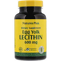 Лецитин Nature's Plus Egg Yolk Lecithin 600 mg 90 Veg Caps NTP4173 ZZ, код: 7518075