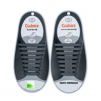 Силиконовые шнурки Coolnice В01 Gray (n-62) ZZ, код: 1623946