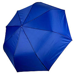 Жіноча однотонна парасолька напівавтомат на 8 спиць від Toprain синій 0102-11 ZZ, код: 8424227