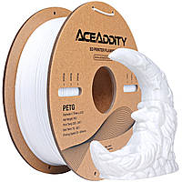 Filament (пластик) для 3D принтера Aceaddity PETG (Copet), белый 1.75 мм, 1кг