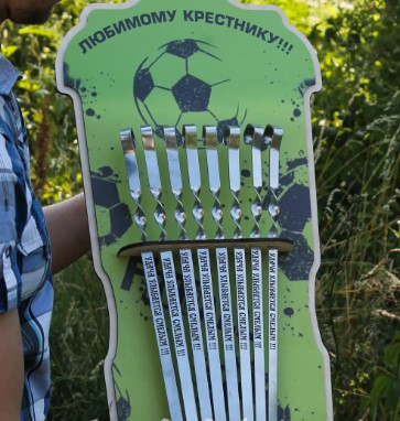 Настінна підвіска для шампурів із друком, фото 1