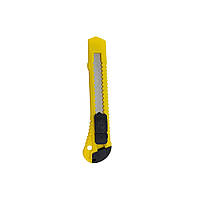 Ніж канцелярський №87, 15 х 3 см, лезо 18 мм Yellow