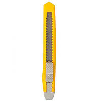 Ніж канцелярський 804, 13 х 2 см, лезо 9 мм Yellow