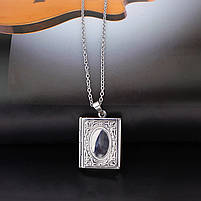 Медальйон на шию на подарунок. Підвіски на подарунок. Підвіска на шию. Жіночі кулони підвіски у формі книги, фото 8