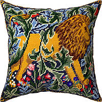 Набір для вишивання декоративної подушки Чарівниця Лев В. Моррис 40×40 см V-360 ZZ, код: 7243302