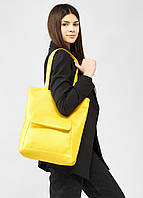 Женская сумка Sambag Shopper желтая (93251028) GL, код: 7928322