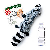 Игрушка для собак GiGwi Шкурка енота с бутылкой пищалкой Catchfetch 51 см Серый (75270) ZZ, код: 7687822