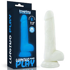 Фалоїмітатор світний Lumino Play Silicone Dildo 7.0 Lovettoy ZZ, код: 8174141