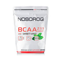 Аминокислота BCAA для спорта Nosorog Nutrition BCAA 2:1:1 200 g 36 servings Orbit Mint ZZ, код: 7520949