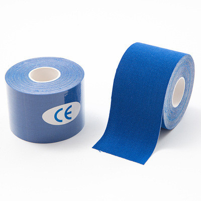 Кінезіо Тейп 5 см х 5 м Кінезіологічний спортивний тейп стрічки Kinesiology Tape, темно синій