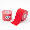 Кінезіо Тейп 5 см х 5 м Кінезіологічний спортивний тейп стрічки Kinesiology Tape, червоний, фото 2