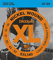 Струны для электрогитары D'Addario EXL140 LTHB Electric Guitar Strings 10 52 ZZ, код: 6555980