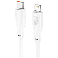 Скоростной кабель для зарядки и синхронизации Hoco X93 iPhone iPad USB type C - Lightning 20 MN, код: 8403967