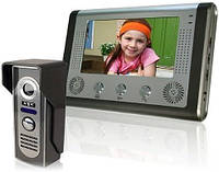 BW 7-дюймовый видеодомофон Дверной звонок Система видеовхода Комплект интеркома 1-камера 1-монитор