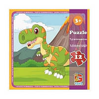 Пазлы детские Динозавры G-Toys LD07 12 элементов ZZ, код: 8365459