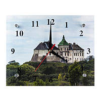 Часы Настенные Виды Украины Олесский замок На Холме Тихий ход 20х25х5 см (21344) GL, код: 5552713