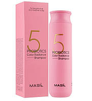 Шампунь с пробиотиками для защиты цвета 5 Probiotics Color Radiance Shampoo Masil 300 мл FG, код: 8145632