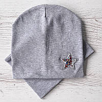 Детская шапка с хомутом КАНТА размер 52-56 Серый (OC-301) GL, код: 1900040