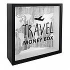 Деревянная копилка для денег Travel money box (самолет)