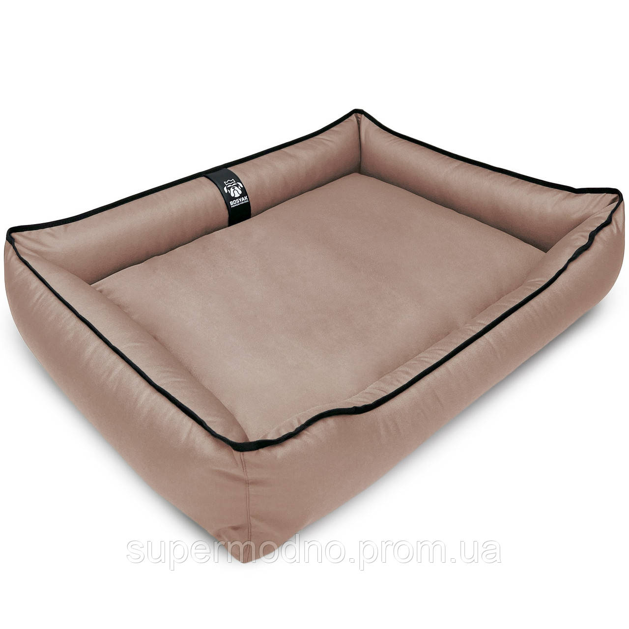 Лежак для собак усіх порід EGO Bosyak Waterproof L 90х75 Кава з молоком (спальне місце для б MN, код: 7635044