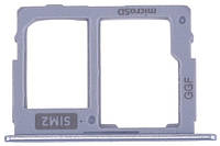 Держатель Sim-карты и карты памяти Samsung J530F Galaxy J5 2017 Dual/J730F голубой на вторую Sim-карту