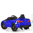 Дитячий електромобіль BMW M5 Competition (синій колір) з пультом дистанційного керування 2,4G, фото 10