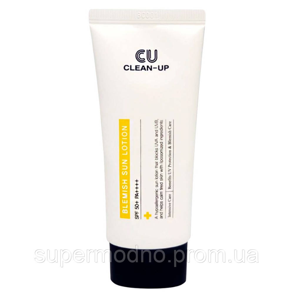 Солнцезащитный лосьон с липосомами на стабильных фильтрах CUSKIN CLEAN-UP BLEMISH SUN LOTION MN, код: 8290407 - фото 1 - id-p2145769949