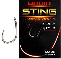Крючок Brain Sting Classic Wide Gape 2 10 шт уп (1013-1858.80.44) UK, код: 7689456
